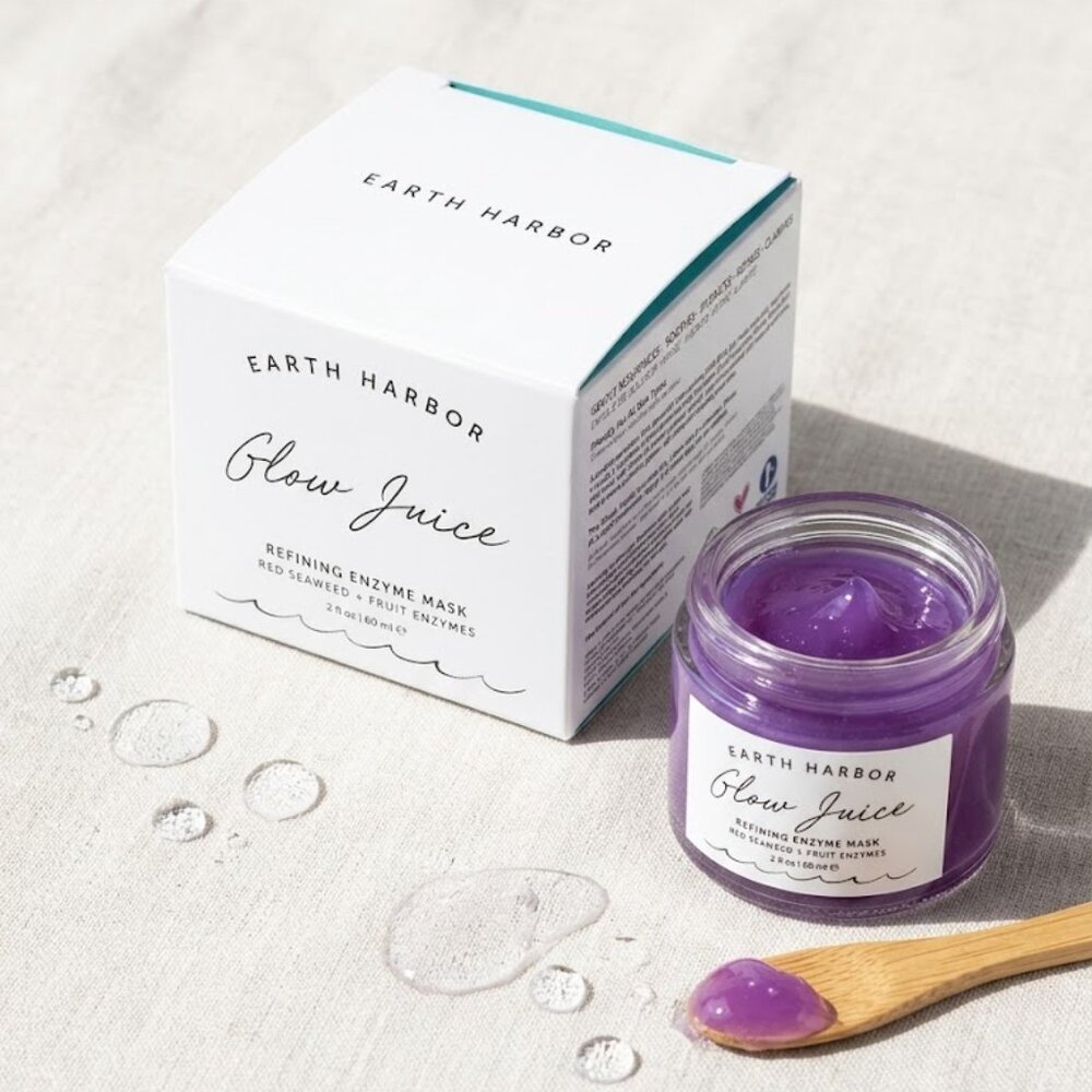 Earth Harbor Glow Juice Refining Enzyme Mask - 2oz NIB